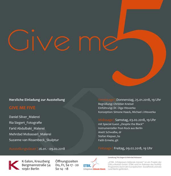 „GIVE ME FIVE“ Ausstellung K–Salon 